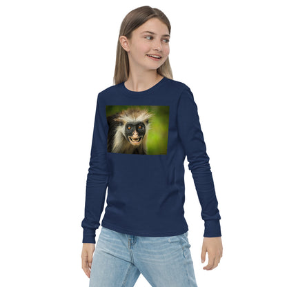 Premium Soft Long Sleeve - FRONT Only: Crazy Monkey
