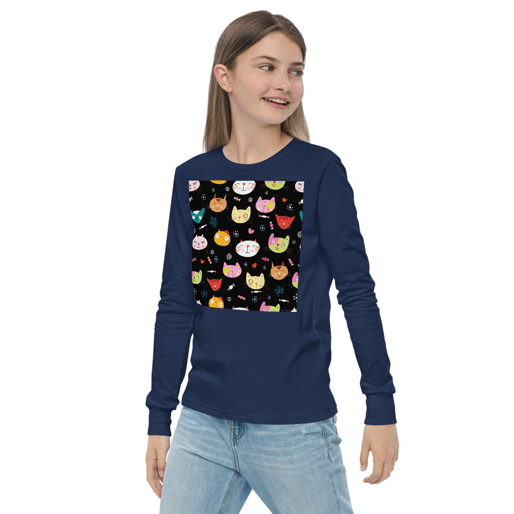 Premium Soft Long Sleeve - Cat Faces