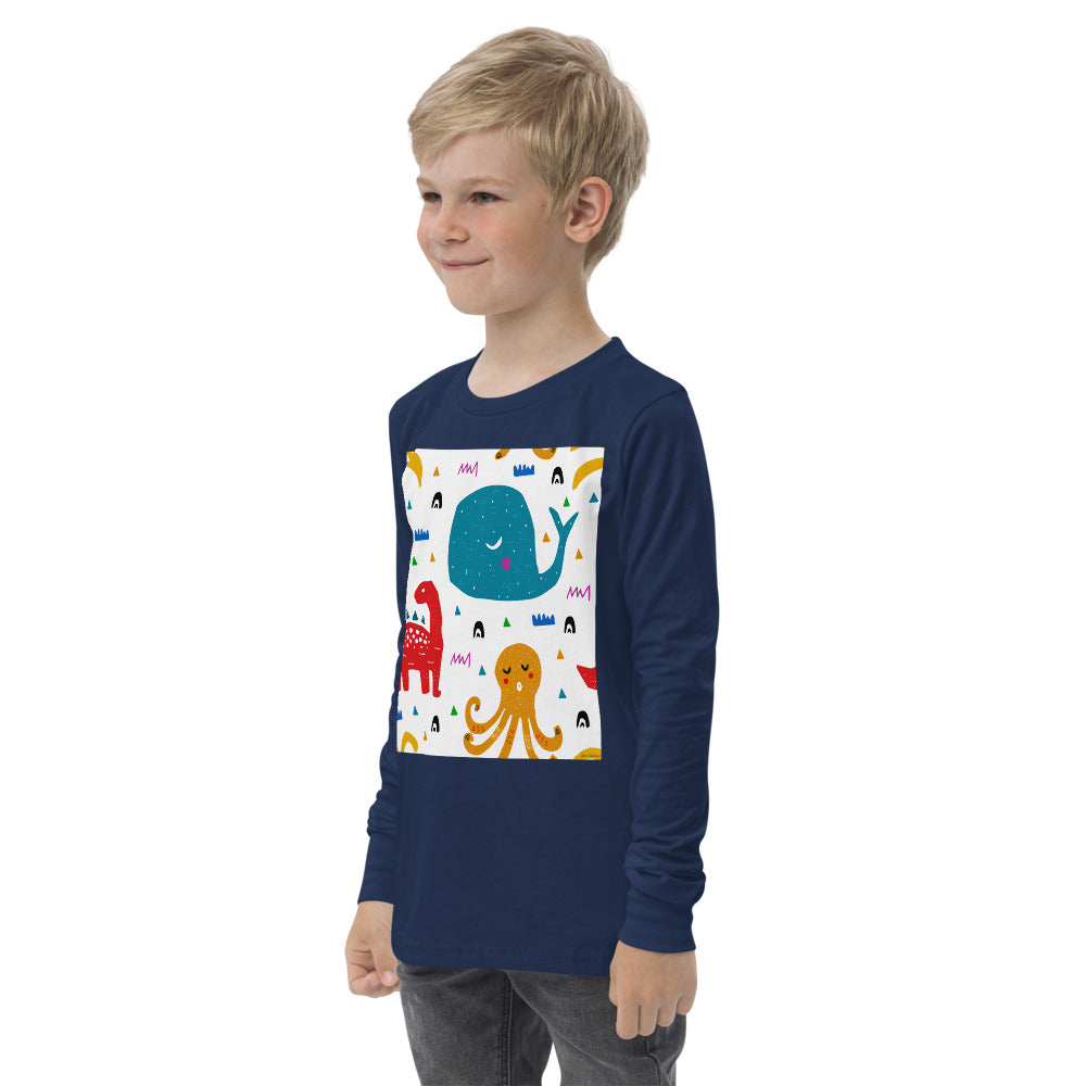 Premium Soft Long Sleeve - An Octopus, a Dino & a Whale...