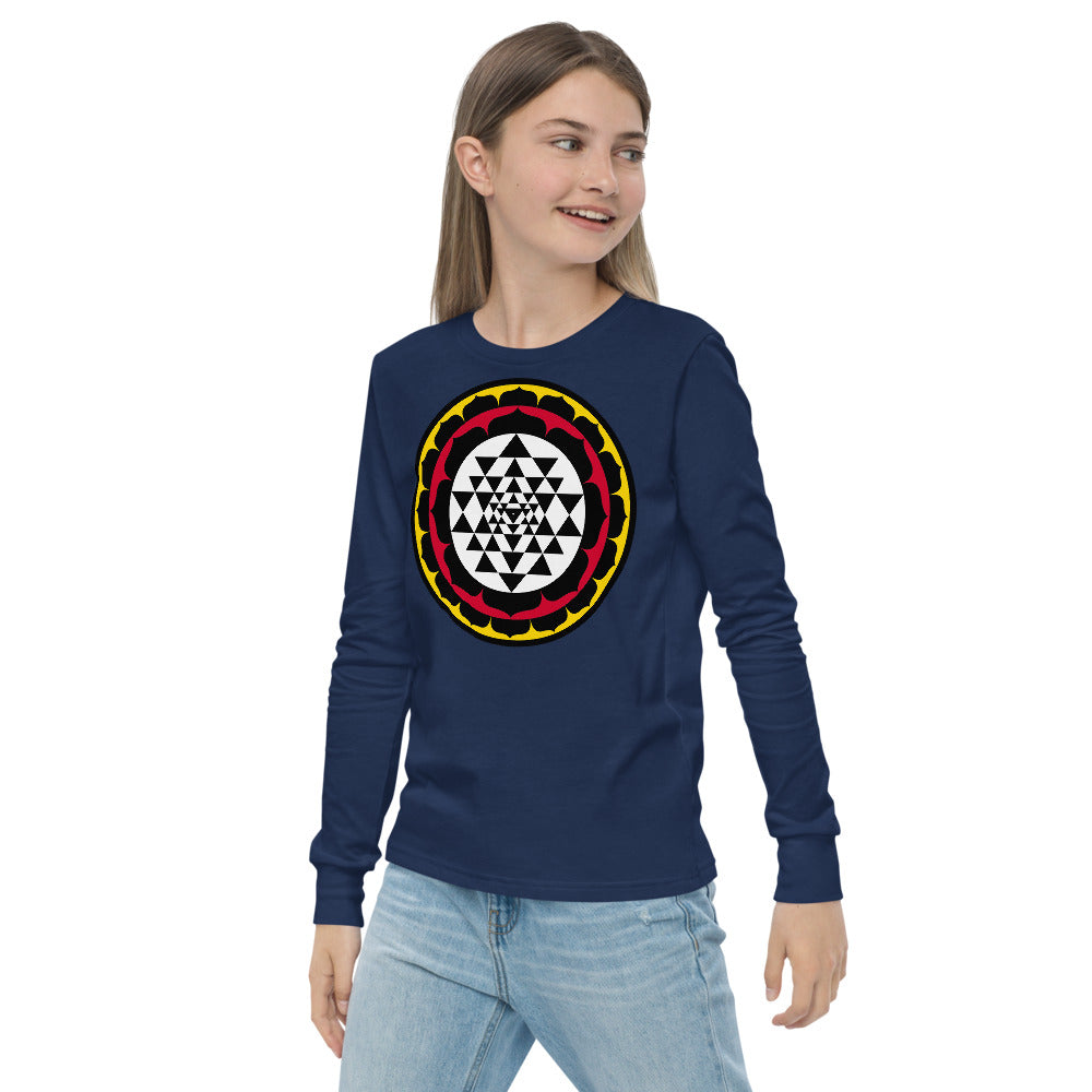 Premium Soft Long Sleeve - Lotus Sri Yantra