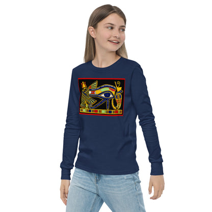 Premium Long Sleeve - Original Eye of Horus Papyrus: Color Restoration