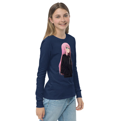 Premium Soft Long Sleeve - Pink Haired Anime Girl