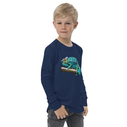 Premium Soft Long Sleeve - Turquoise Panther Chameleon