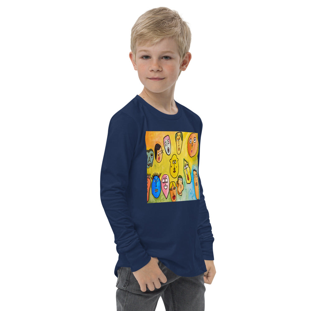 Premium Soft Long Sleeve - Funny Faces