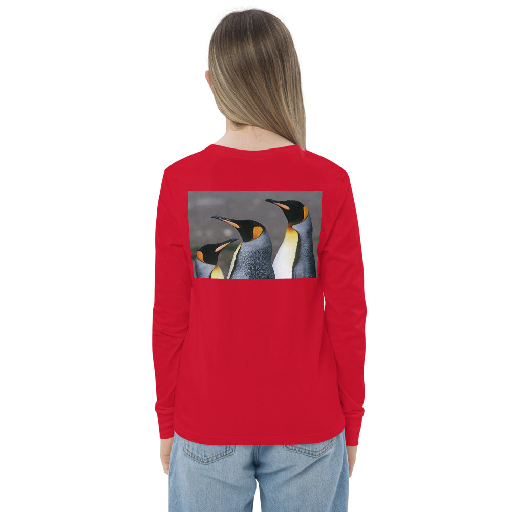 Premium Soft Long Sleeve - FRONT & BACK: Emperor Penguins