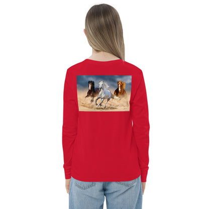 Premium Soft Long Sleeve - FRONT & BACK: We Need to Talk & Galloping Horses