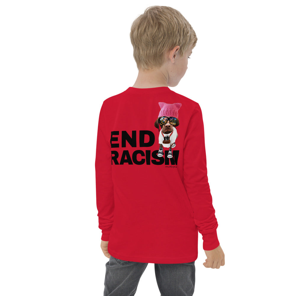 Premium Long Sleeve - FRONT & BACK: All Life Matters - End Racism