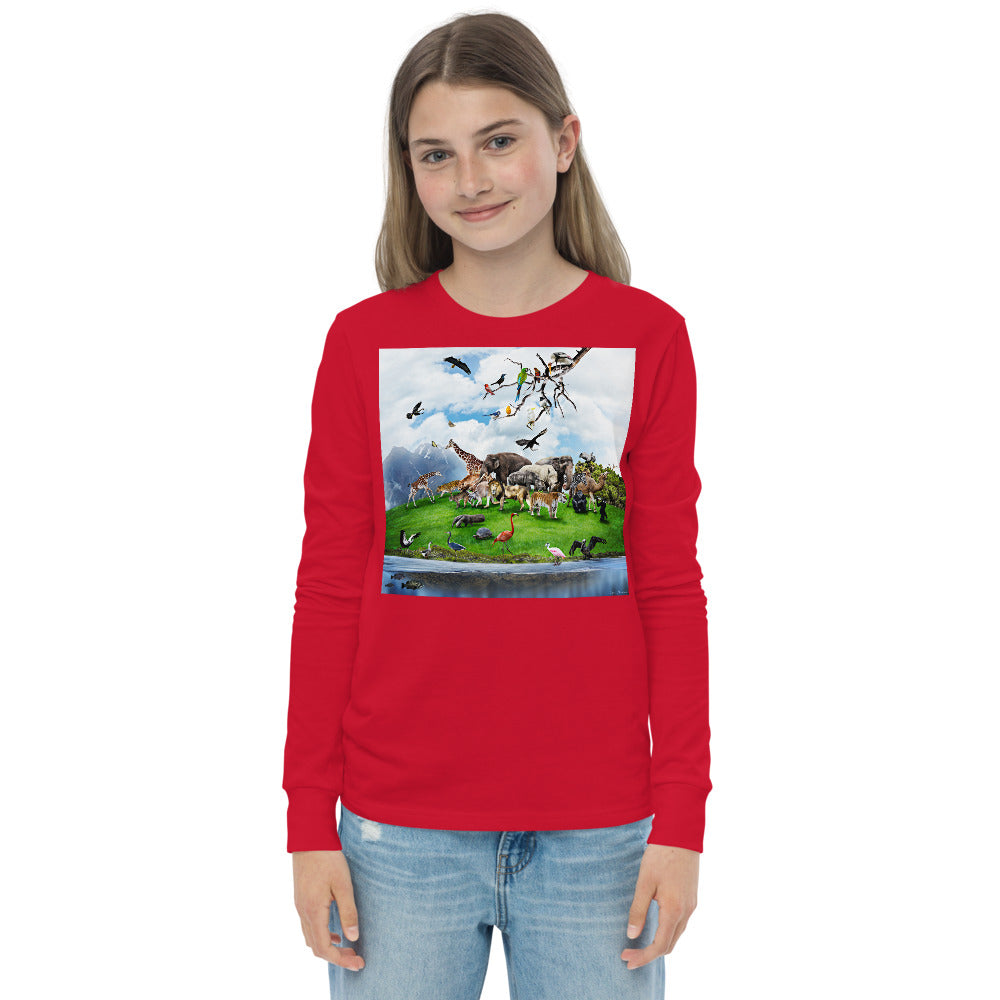 Premium Soft Jersey Crew - Animal Montage #2 - Ronz-Design-Unique-Apparel