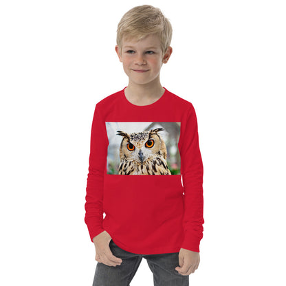 Premium Soft Jersey Crew - Orange Eyed Owl