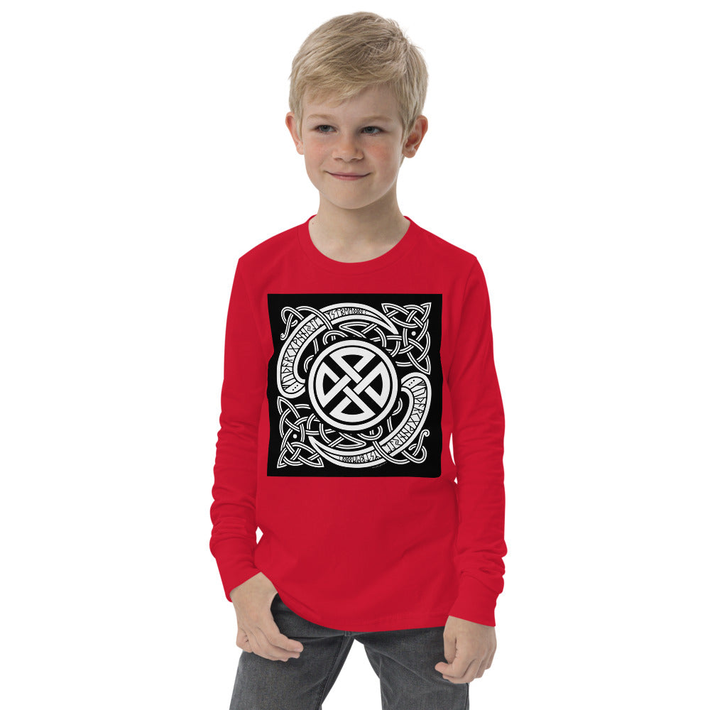 Premium Soft Jersey Crew - Viking Runes & Celtic Knot Design