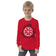 Load image into Gallery viewer, Premium Soft Long Sleeve - Magical Norse Runic Compass
