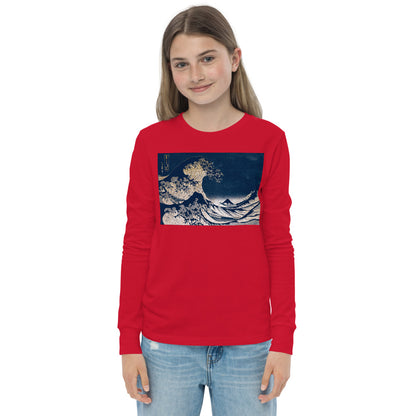 Premium Soft Long Sleeve - Hokusai: Great Waves of Kanagawa Remix