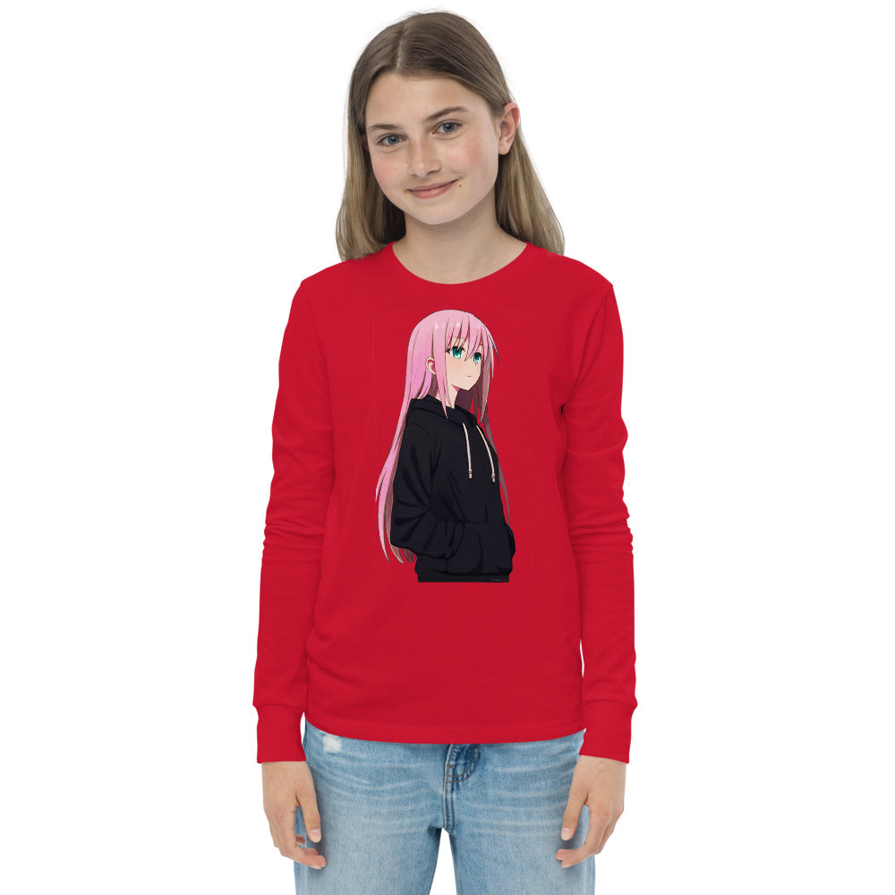 Premium Soft Long Sleeve - Pink Haired Anime Girl