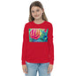 Premium Soft Long Sleeve - Red Flower Watercolor #4