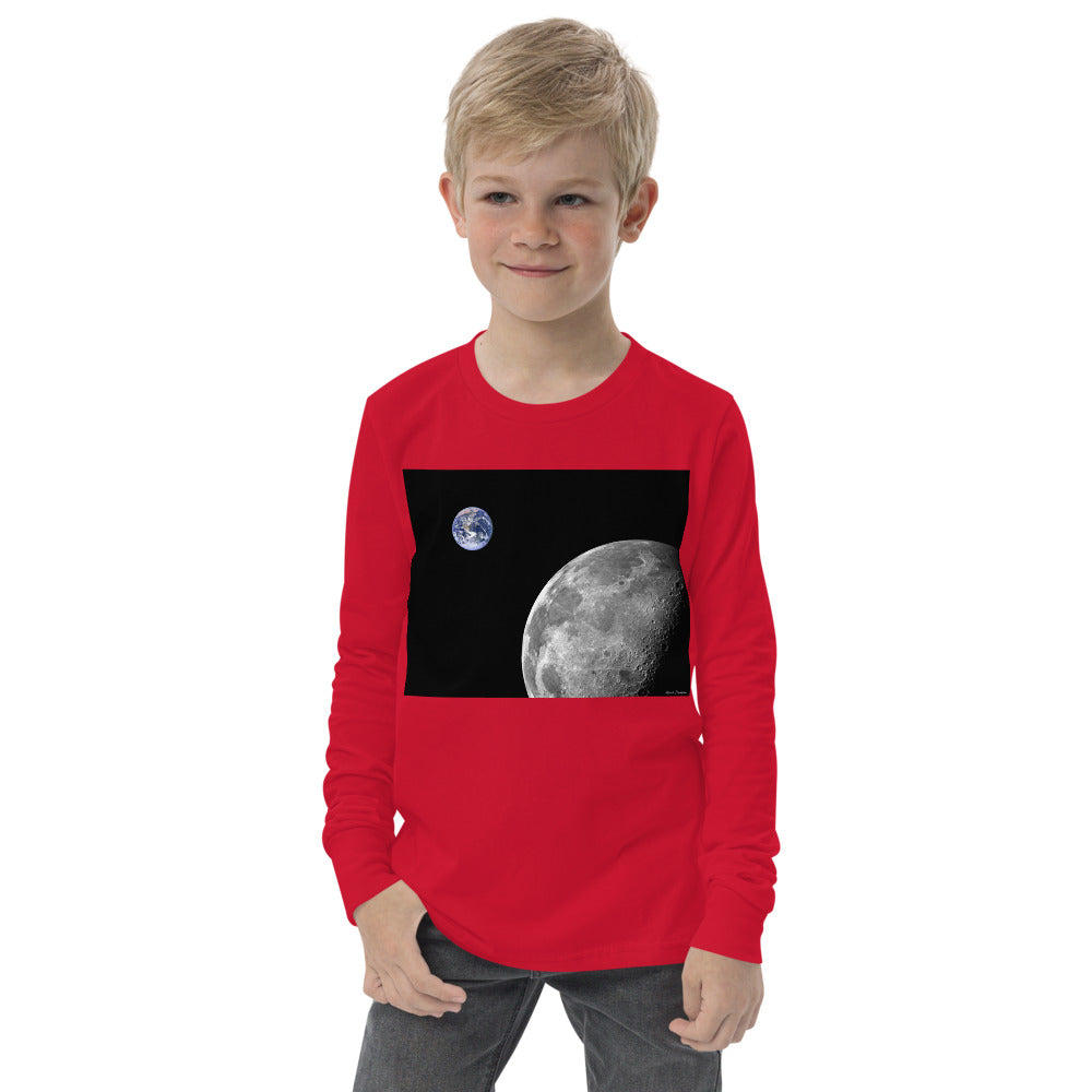 Premium Soft Long Sleeve - NASA Photo: Earth & Moon from Space