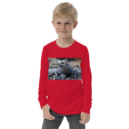 Premium Soft Long Sleeve - Galapagos Blue Marine Iguana