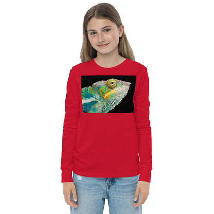 Premium Soft Long Sleeve - Chameleon Close Up