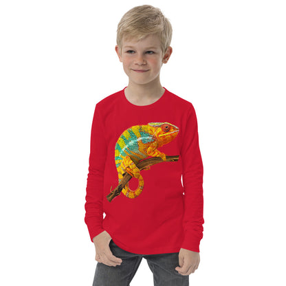 Premium Soft Long Sleeve - Yellow & Green? Chameleon