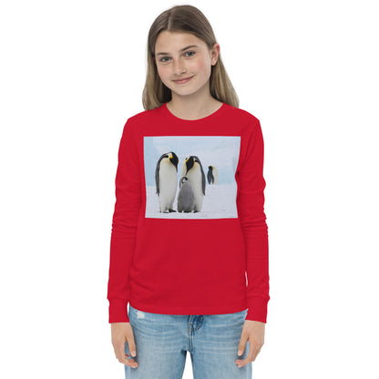 Premium Soft Long Sleeve - FRONT & BACK: Emperor Penguins