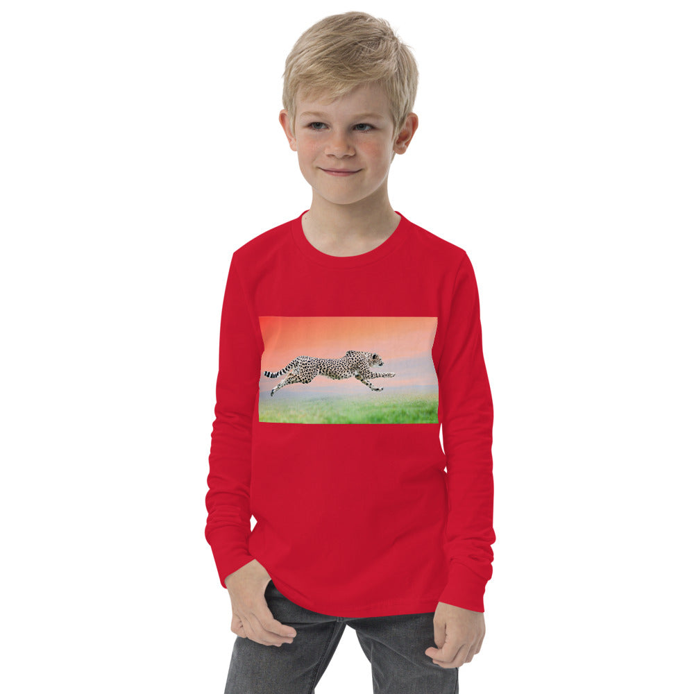 Premium Soft Long Sleeve - Cheetah Flying