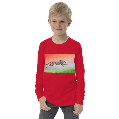 Premium Soft Long Sleeve - Cheetah Flying