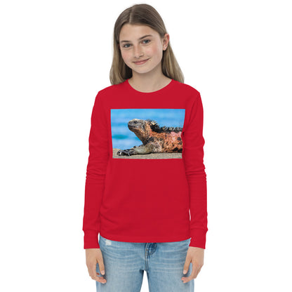 Premium Soft Long Sleeve - Basking Galapagos Marine Iguana