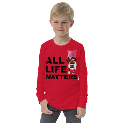 Premium Long Sleeve - FRONT & BACK: All Life Matters - End Racism