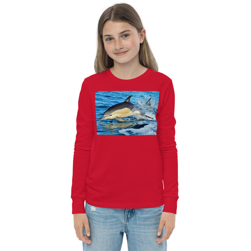 Premium Soft Long Sleeve - Dolphin Splash