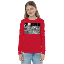 Load image into Gallery viewer, Premium Soft Long Sleeve - FRONT Only: ZEBRA Blur
