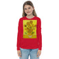 Premium Soft Long Sleeve - van Gogh: 12 Sunflowers in a Vase with Yellow Background