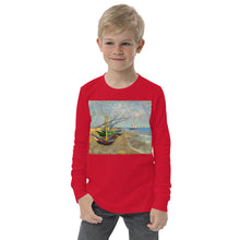 Load image into Gallery viewer, Premium Soft Long Sleeve - Fishing Boats on the Beach
