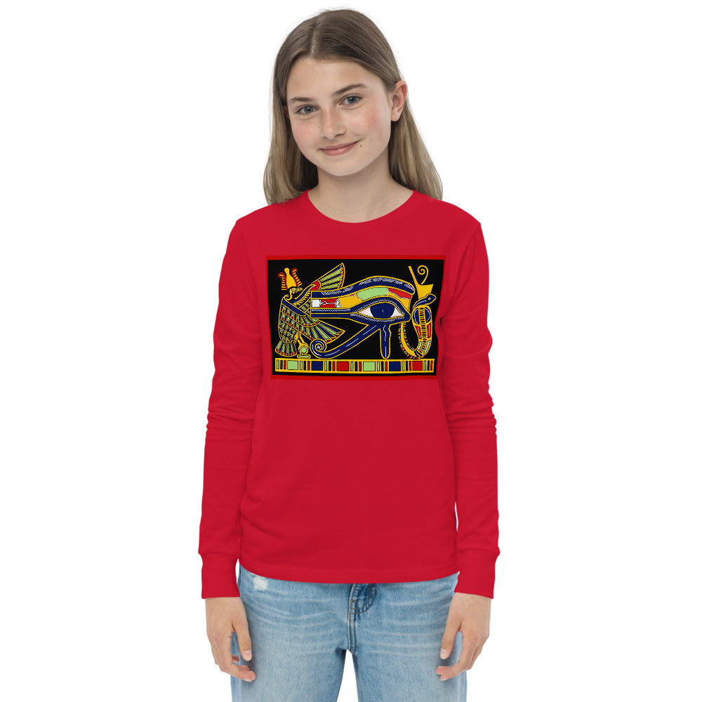 Premium Long Sleeve - Original Eye of Horus Papyrus: Color Restoration