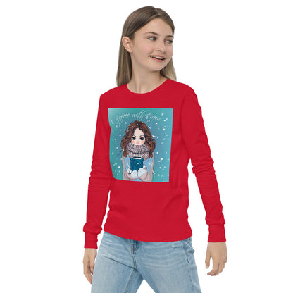 Premium Soft Long Sleeve - Coffee with Snow