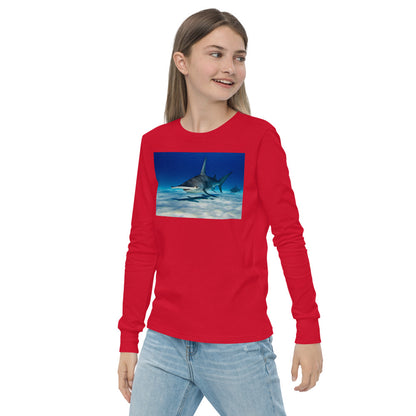 Premium Soft Long Sleeve - Swimming with Hammerheads