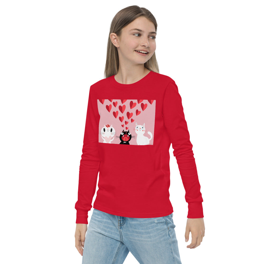 Premium Soft Long Sleeve - Pink Cat Love