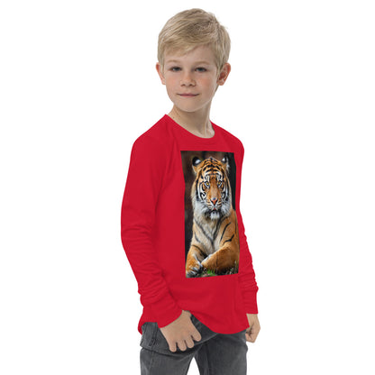 Premium Soft Long Sleeve - FRONT Only: Big Tiger
