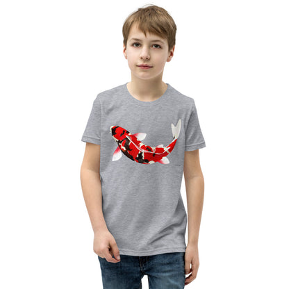 Premium Soft Crew Neck - Red & Black Koi