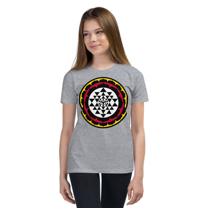 Premium Soft Crew Neck - Sri Yantra Lotus Circle