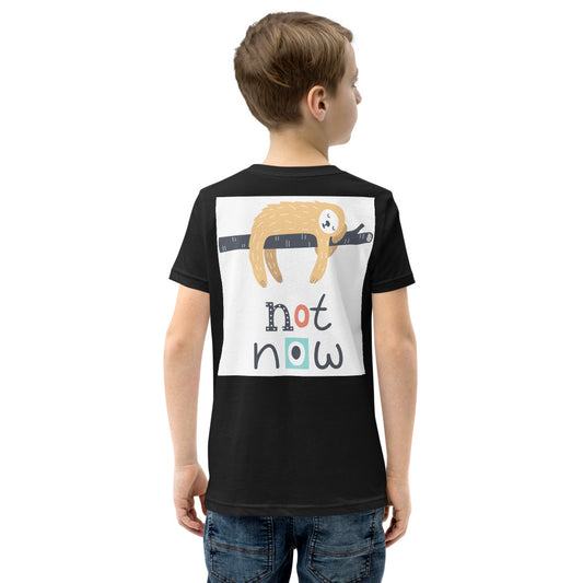 Premium Soft Crew Neck: Print on the BACK - Not Now!