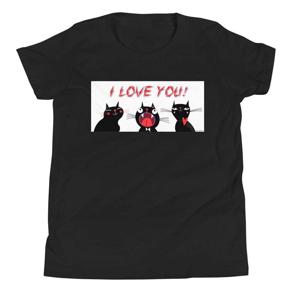 Premium Soft Crew Neck - I Love You Cats - Ronz-Design-Unique-Apparel