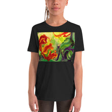 Load image into Gallery viewer, Premium Soft Crew Neck - Red Flower with Purple &amp; Yellow
