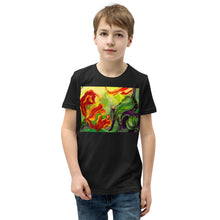 Load image into Gallery viewer, Premium Soft Crew Neck - Red Flower with Purple &amp; Yellow
