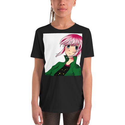 Premium Soft Crew Neck - Pink Haired Amine Girl