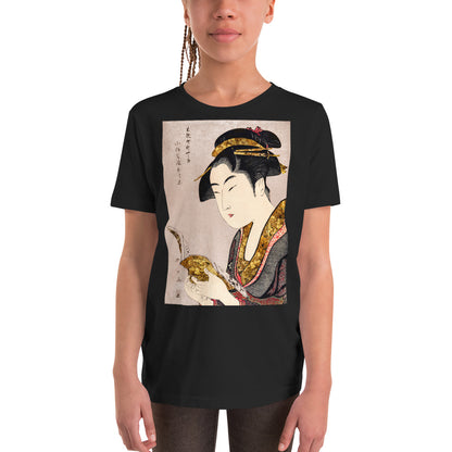 Premium Soft Crew Neck - Japanese lady Reading