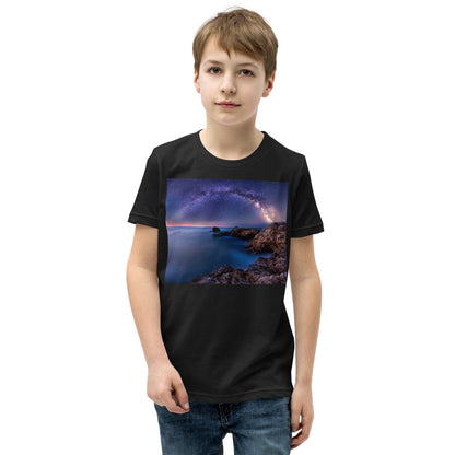 Premium Soft Crew Neck - The Milky Way Over Rocky Bay