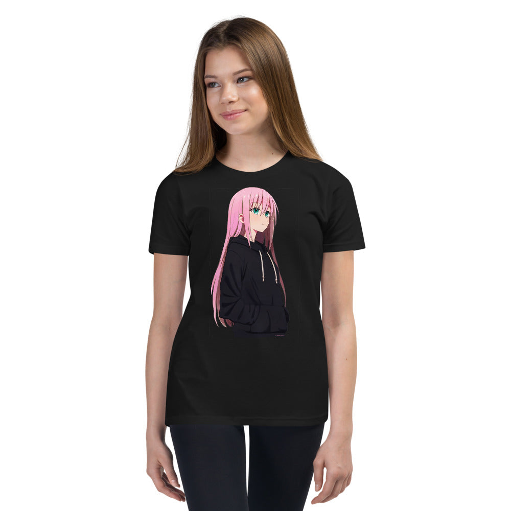 Premium Soft Crew Neck - Pink Haired Anime Girl