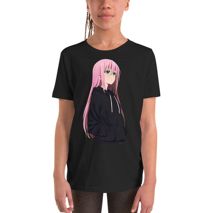 Premium Soft Crew Neck - Pink Haired Anime Girl