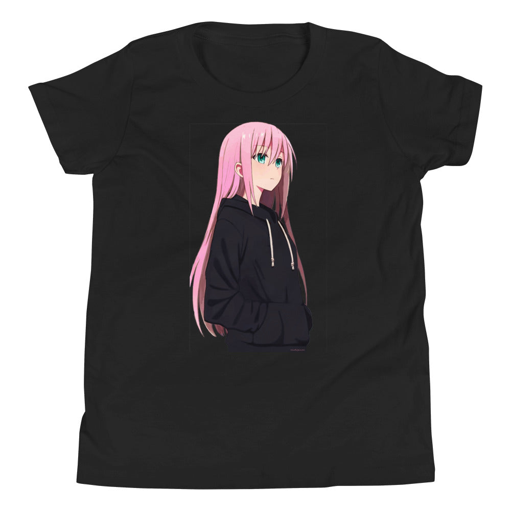 Premium Soft Crew Neck - Pink Haired Anime Girl
