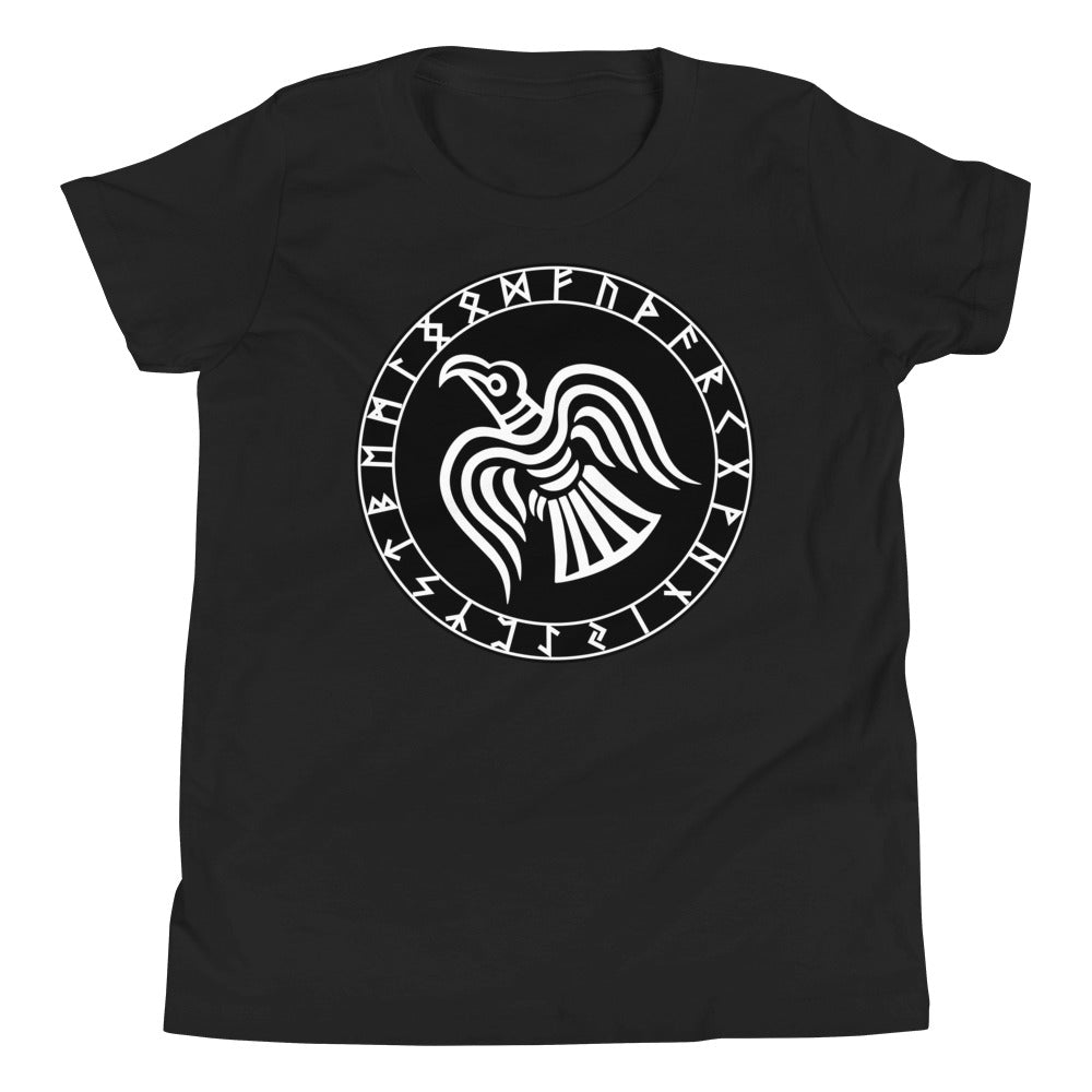 Premium Soft Crew Neck - Odin's Raven in Runic Circle