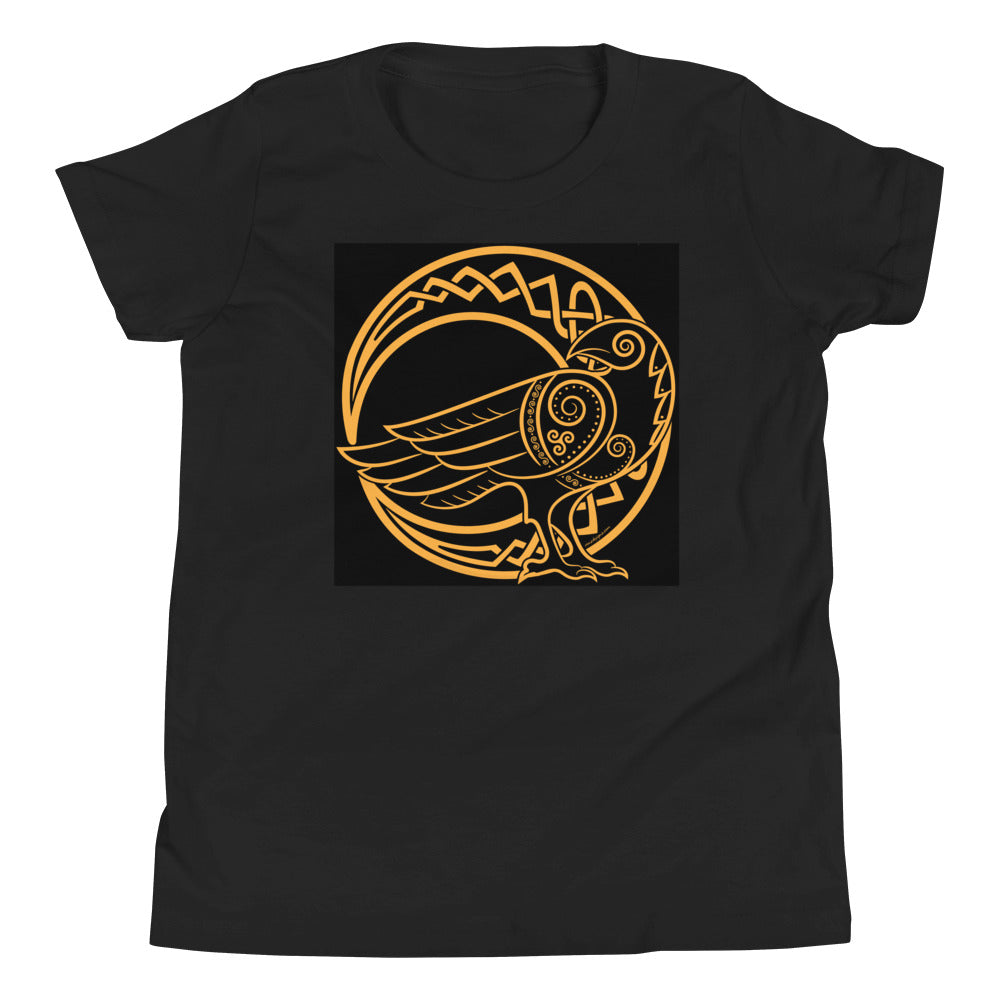 Premium Soft Crew Neck - Crescent Moon with Odin's Raven